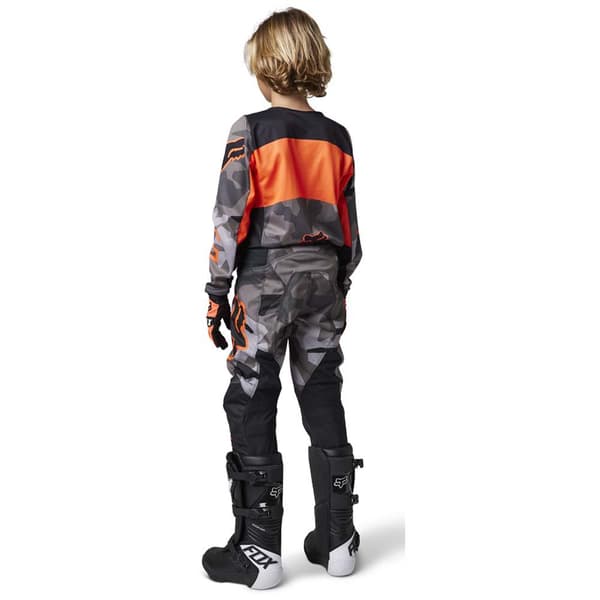 Fox Racing Mx 180 Bnkr Off-road Bukser Grå 8 Years Dreng