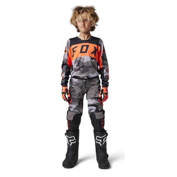 Fox Racing Mx 180 Bnkr Off-road Bukser Grå 8 Years Dreng