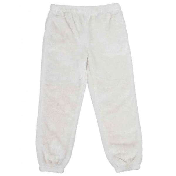 Brand Lab Unisex Vuxen Joggingbyxa i fluffig fleece Natural M R