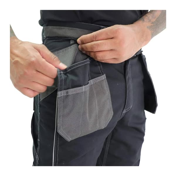 Lee Cooper Mens Reflective Trim Cargo Trousers