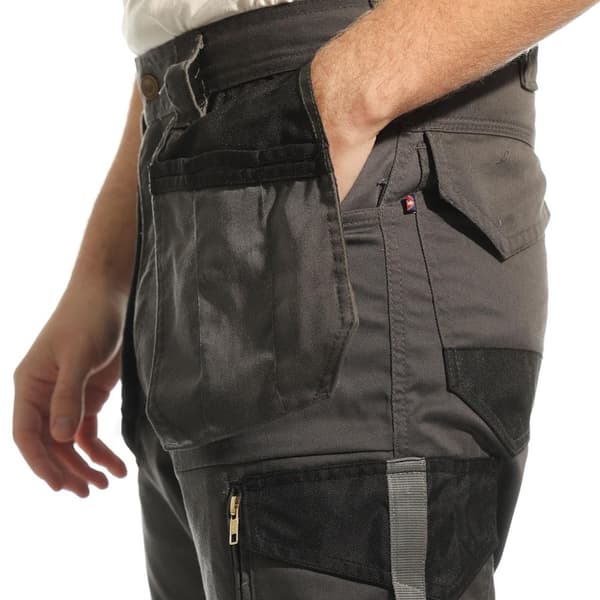 Lee Cooper Mens Stretch Knee Pad Cargo Trousers