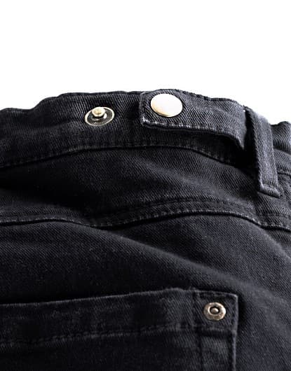 KEVLAR CARGO JEANS SVART - LANGE BEN CE AA STRETCH UNISEX MC JEANS - MCV DS5