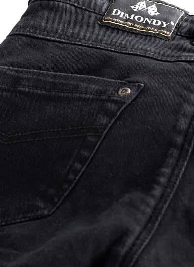 KEVLAR CARGO JEANS SVART - LANGE BEN CE AA STRETCH UNISEX MC JEANS - MCV DS5