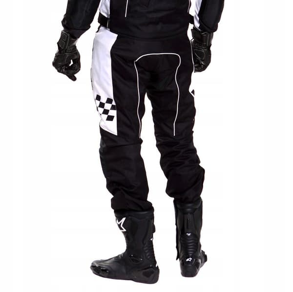 WOLF PROFESSIONELLE MC-BUKSER SORT HVID 2XL