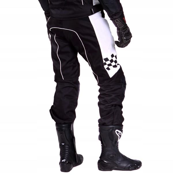 WOLF PROFESSIONELLE MC-BUKSER SORT HVID 2XL
