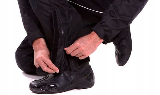 WOLF PROFESSIONELLE MC-BUKSER SORT HVID 2XL