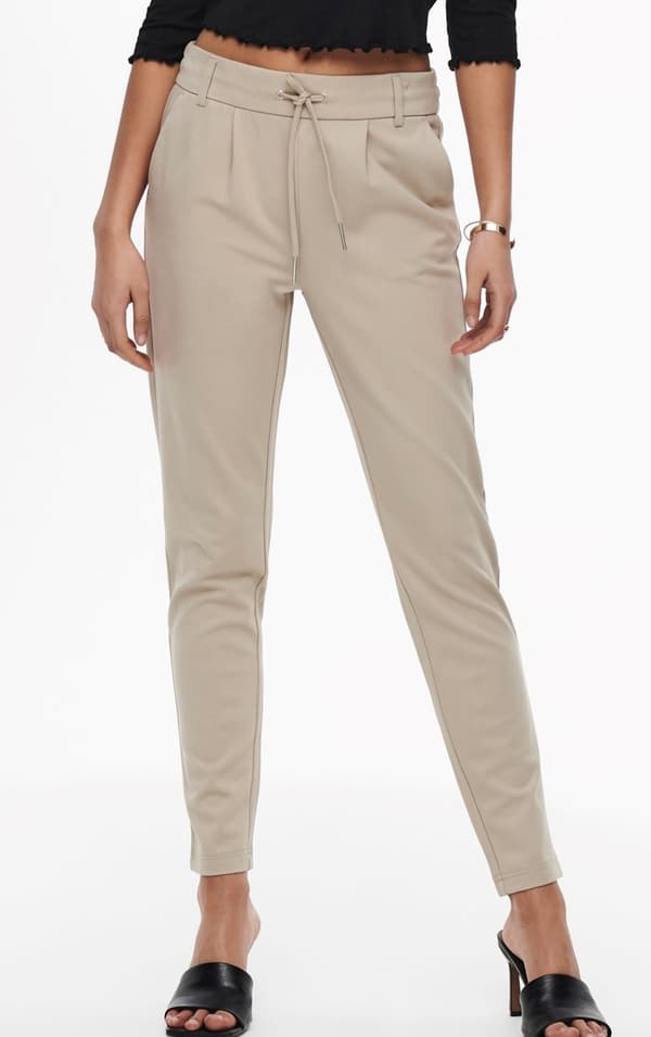Only - onlPoptrash Easy Pant Ljusbeige - Pure Cashmere S/32