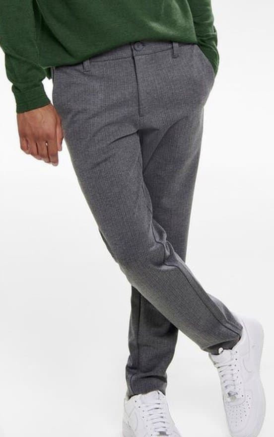Only & Sons - onsMark Pant Stripe 3727 Mellangrå 36/32