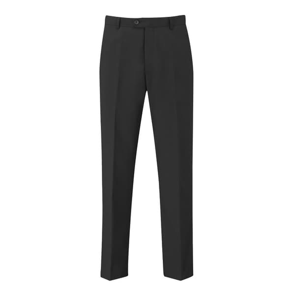 Skopes Darwin Flat Fronted formella arbets- och kostymbyxor för män Black 36/S
