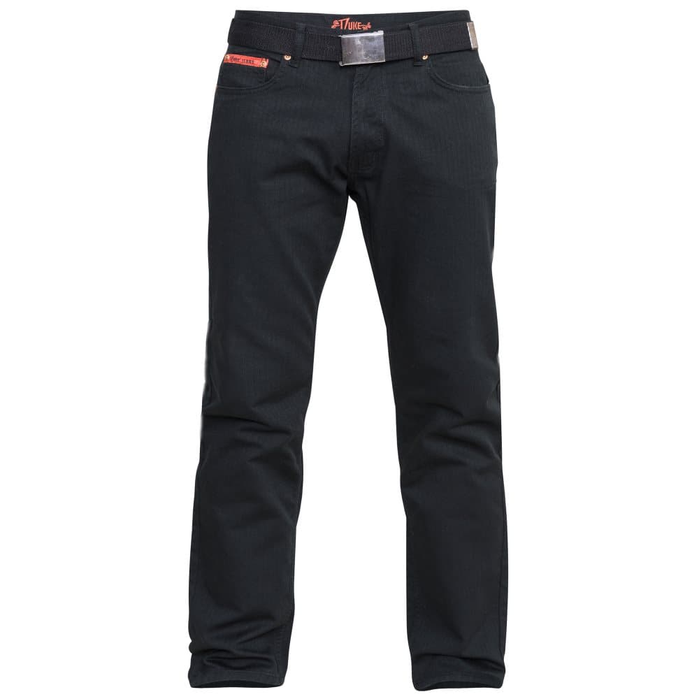 Duke London Herr Kingsize Mario Bedford Cord byxor med bälte