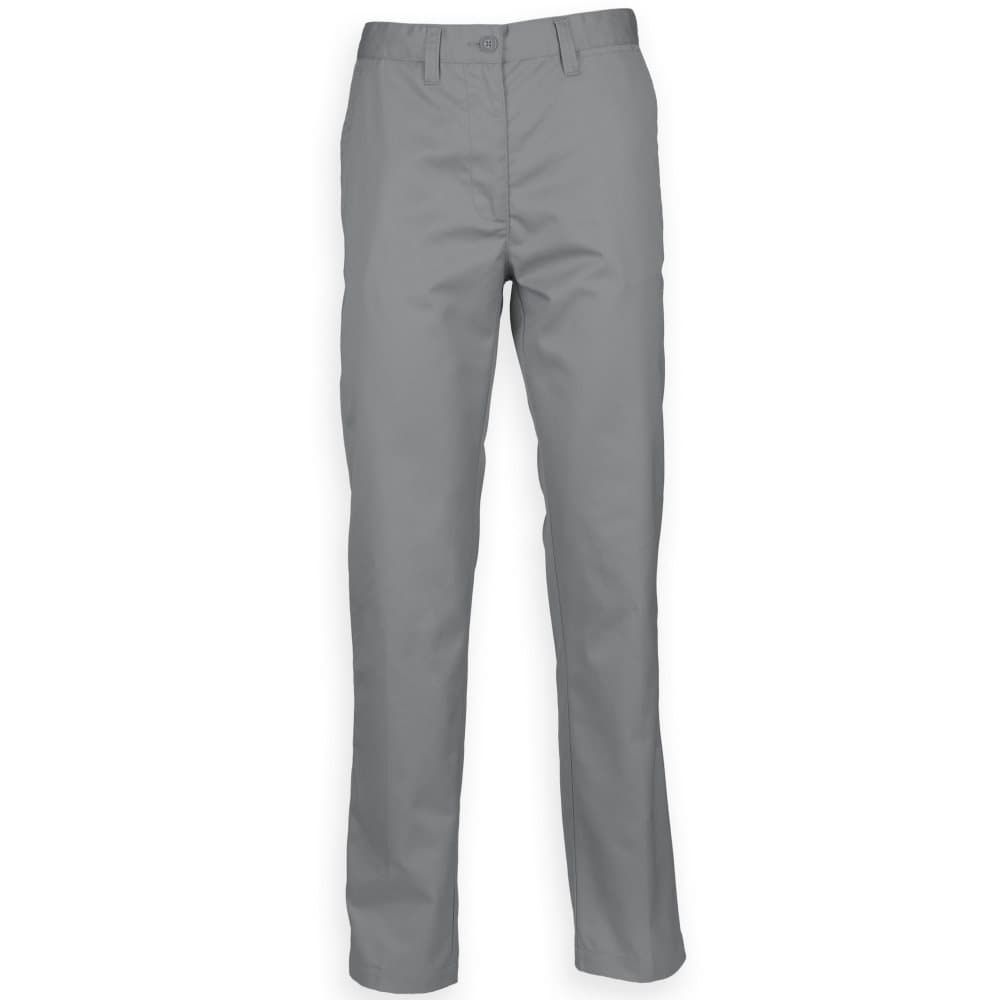 Henbury Chino byxor med platt framsida 65/35 för män