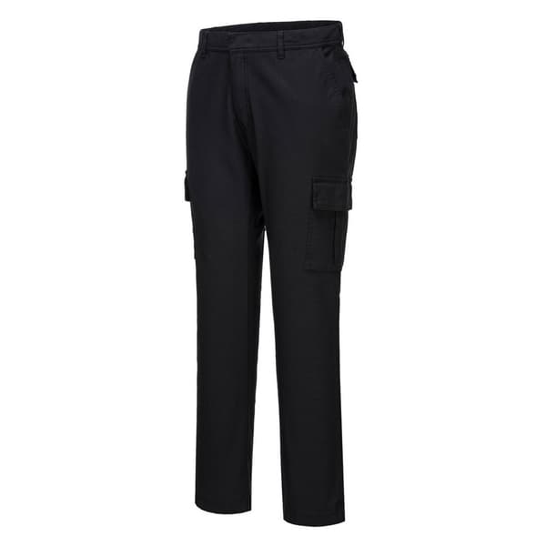Portwest Stretch Slim Combat Trousers för män Black 42R