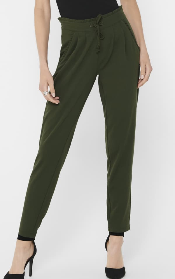 Jacqueline - jdyCatia New Pant Olivgrön - Kalamata M