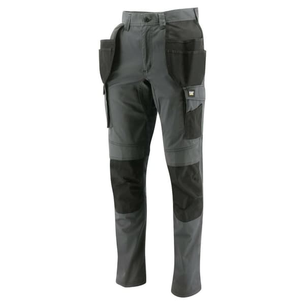 Caterpillar Mens Essentials Stretch Work Trousers Dark Shadow/Black 38L