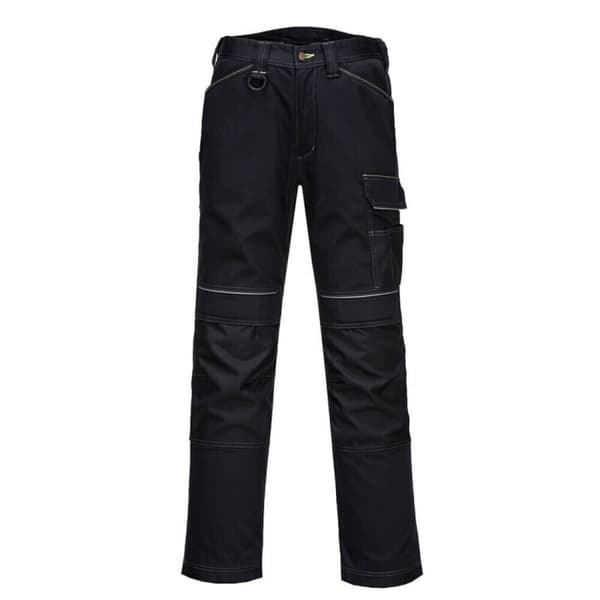 Portwest PW3 Stretch Lightweight Cargo Trousers til mænd Black 34R
