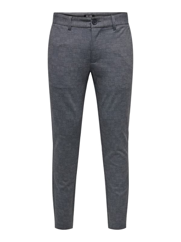 Only & Sons - onsMark Pant Herringbone GW 3361 Mörkblå 28/32