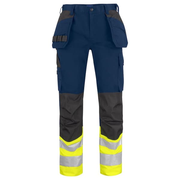 Projob High-Vis bukser til mænd Yellow/Navy 32R