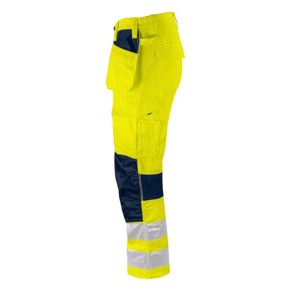 Projob Mens Stretch High-Vis Cargo Trousers