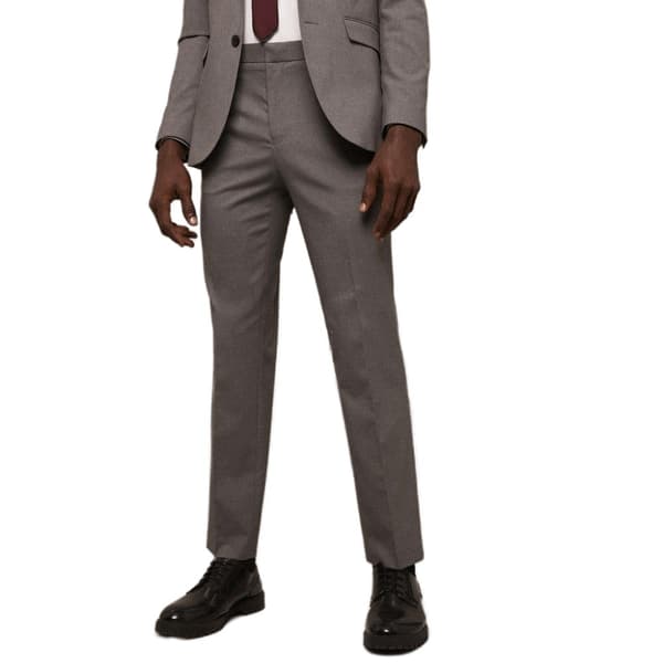 Burton Mens Essential Tailored Suit Trousers Light Grey 44R