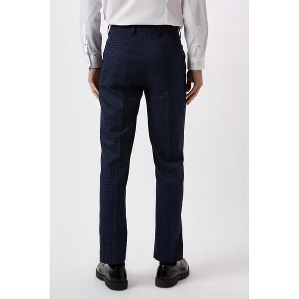 Burton Small Scale Check Slim Suit Trousers för män