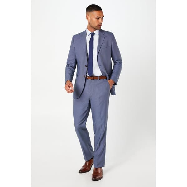 Burton Herrarnas Birdseye Slim Suit Trousers Navy 30R