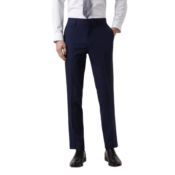 Burton Mens Marl Tailored Suit Trousers Navy 36S
