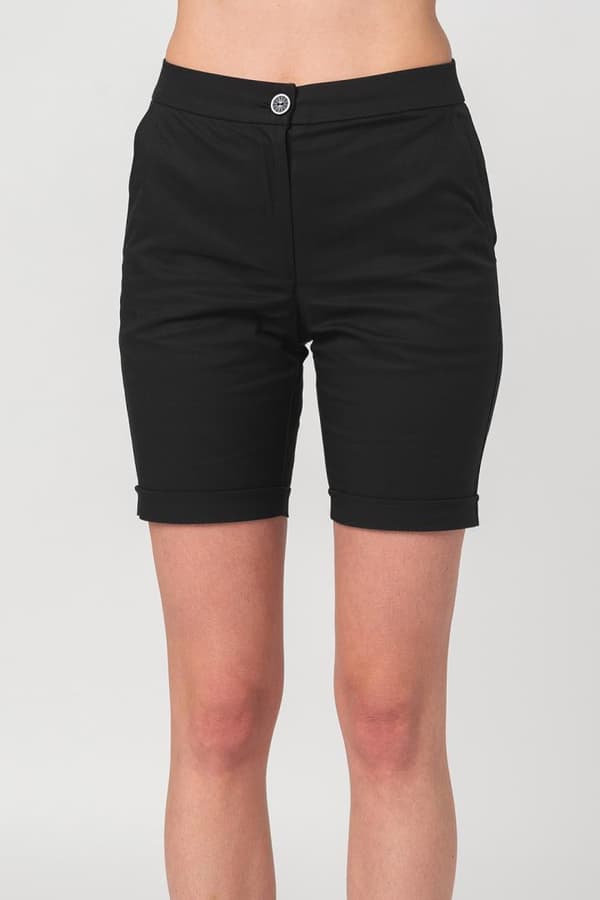 PANTALONI SCURT CASUAL FEMEI BLACK S