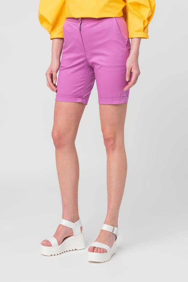 PANTALONI SCURT CASUAL FEMEI LILA L