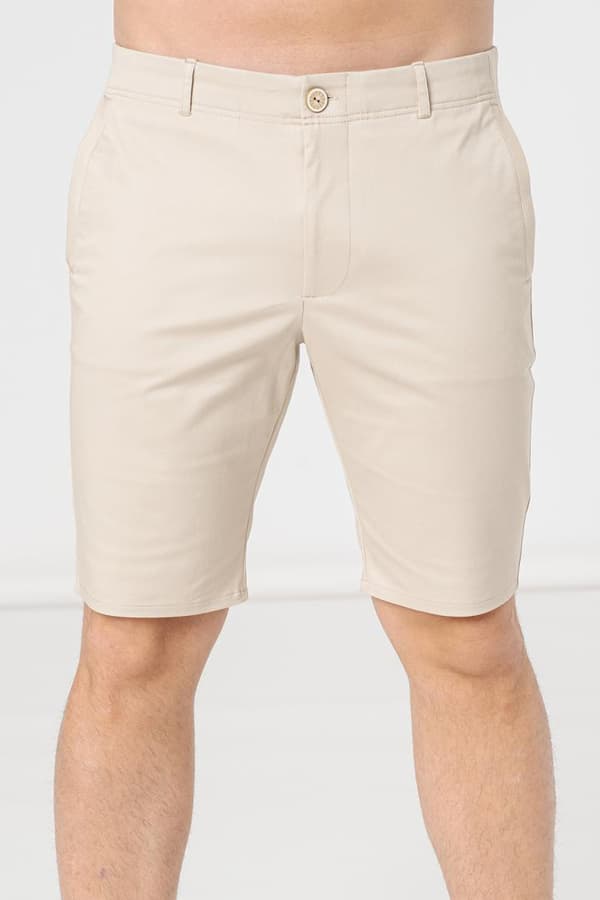 PANTALONI SCURT CASUAL BARBATI BEIGE L