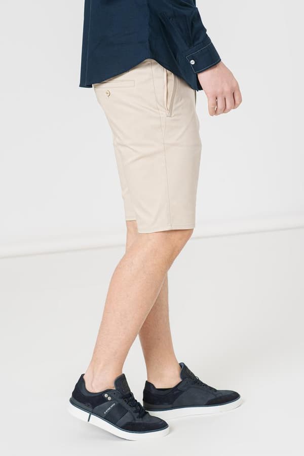 PANTALONI SCURT CASUAL BARBATI BEIGE L