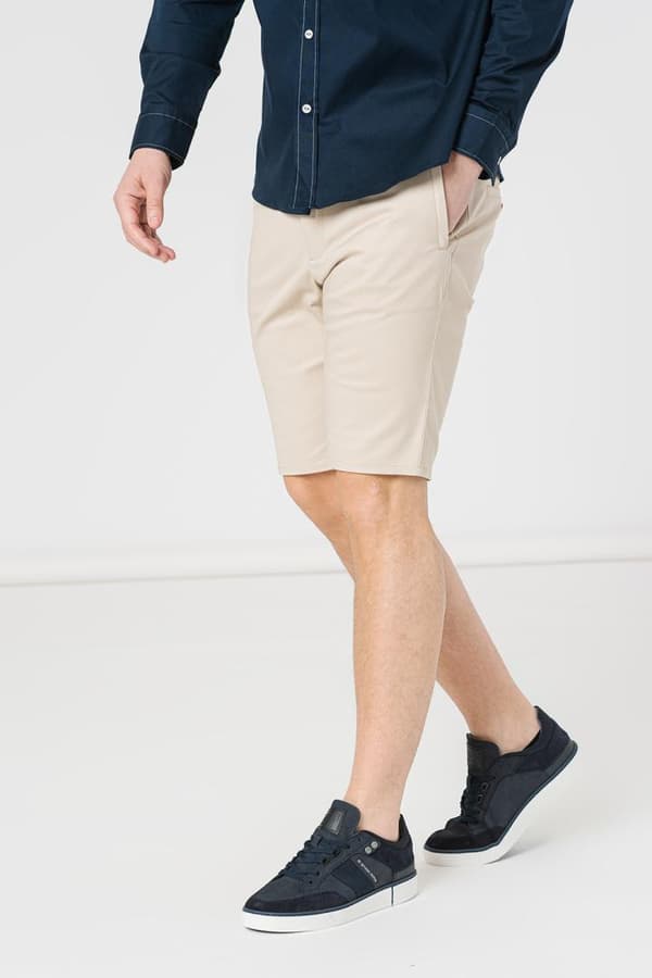 PANTALONI SCURT CASUAL BARBATI BEIGE L