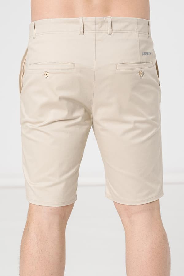 PANTALONI SCURT CASUAL BARBATI BEIGE L