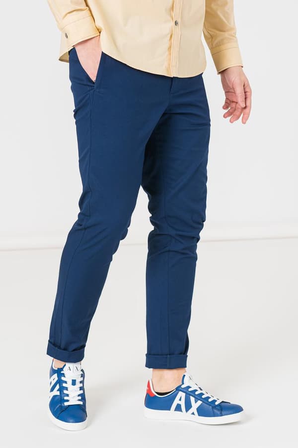 PANTALONI LUNG CASUAL BARBATI  NAVY M