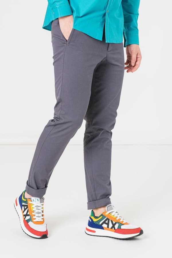 PANTALONI LUNG CASUAL BARBATI  GREY M