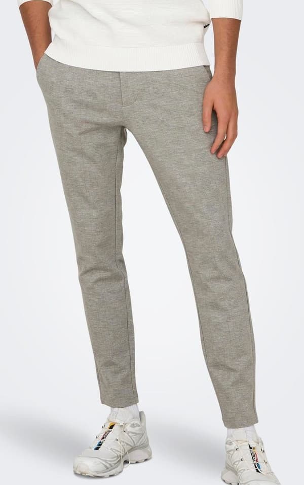 Only & Sons - onsMark Slim Check 020919 Pant Beige 29/30