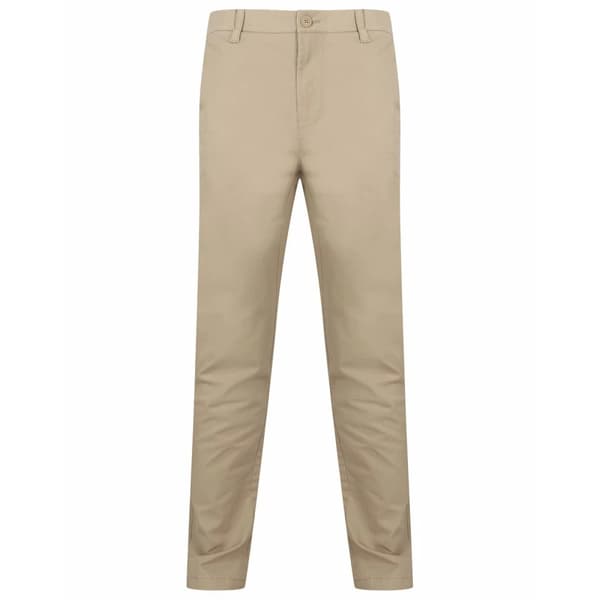 Henbury Chinos med flexibel midjeresår i stretch för herrar