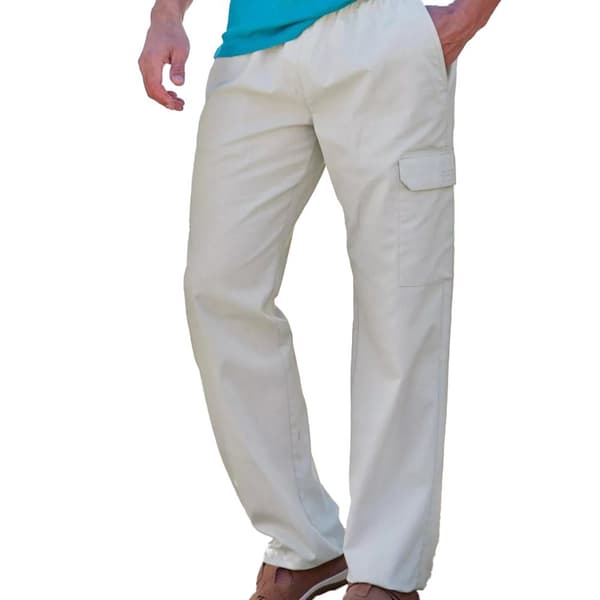 Atlas For Men Mens Elasticated Waist Casual Cargo Trousers
