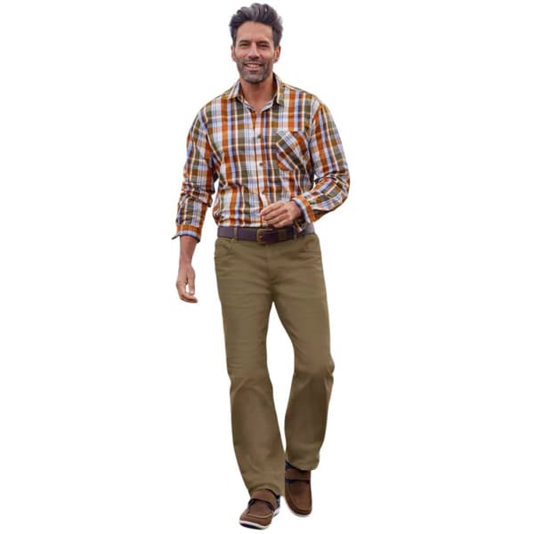 Atlas For Men Mens Elasticated Waist Regular Trousers