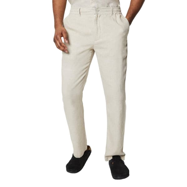 Maine Mens Linen Blend Trousers Natural 46R