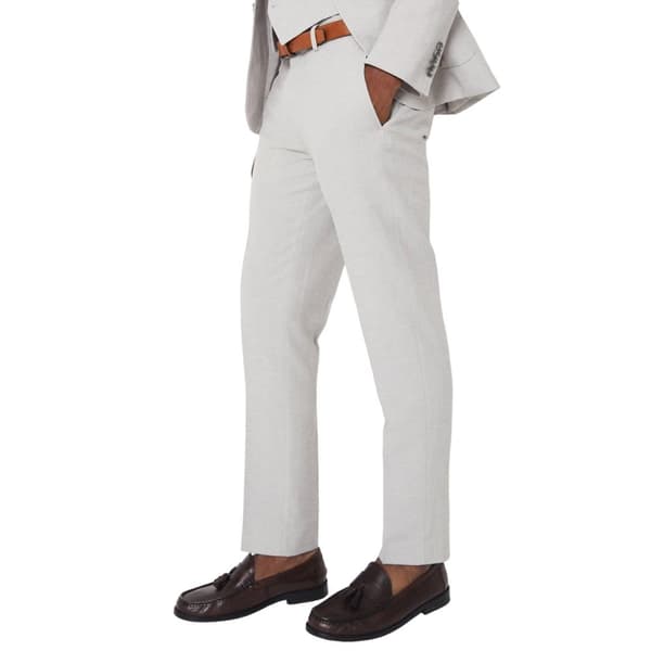 Burton Mens Linen Plain Suit Trousers