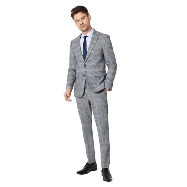Burton Mens Slub Textured Wedding Suit Trousers