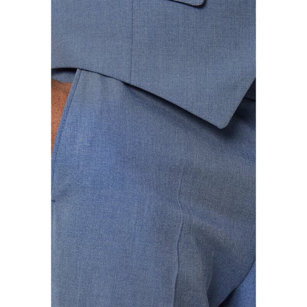 Burton Mens Peak Lapel Slim Bröllopskostym Byxor