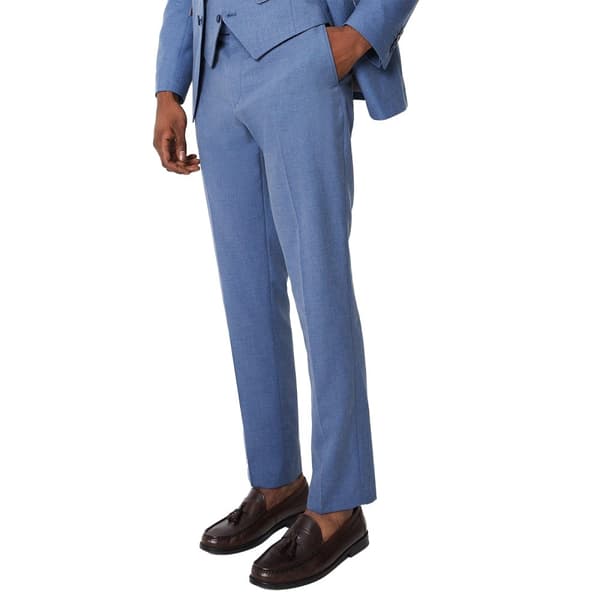 Burton Mens Peak Lapel Slim Bröllopskostym Byxor
