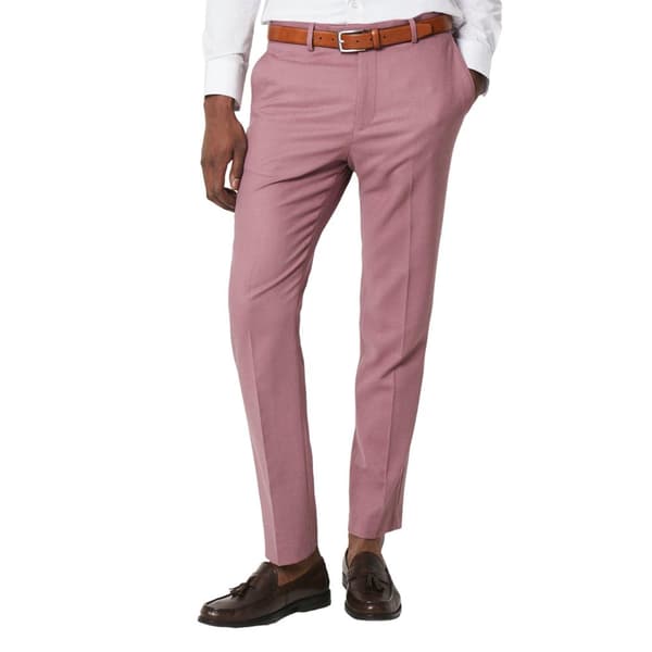 Burton Mens Textured Slim Tailored Suit Trousers