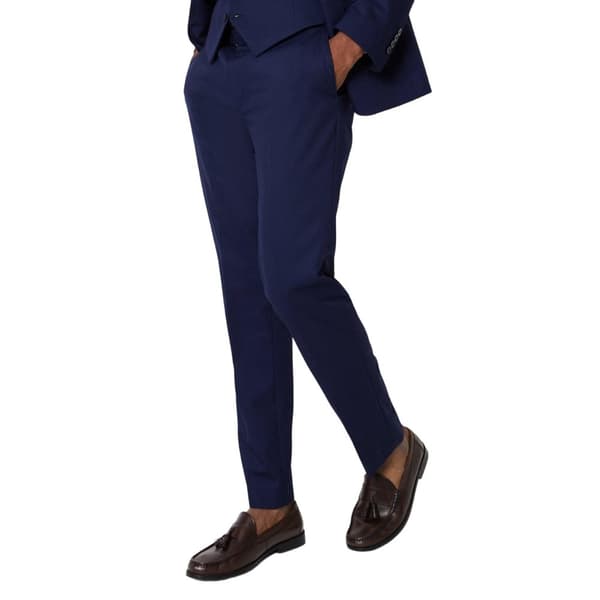 Burton Mens Button Slim Suit Trousers