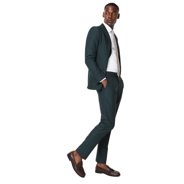 Burton Mens Plain Slim Suit Trousers