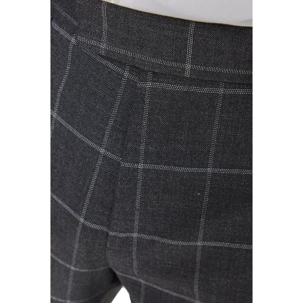 Burton Mens Windowpane Check Slim Tailored Suit Trousers