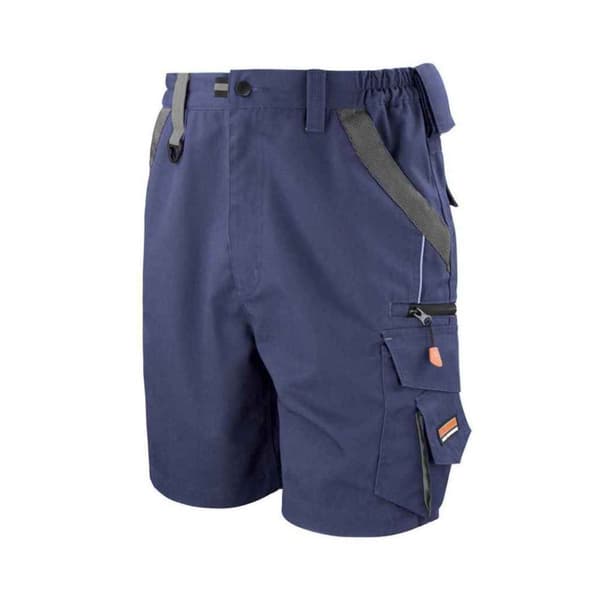 WORK-GUARD By Result Mens Technical Cargo Shorts Navy/Black XXL