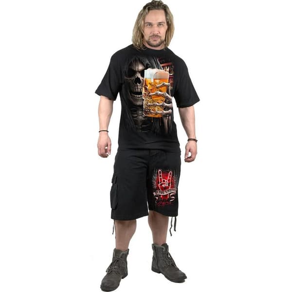 Spiral Direct Unisex Adult Live Loud Cargo Shorts