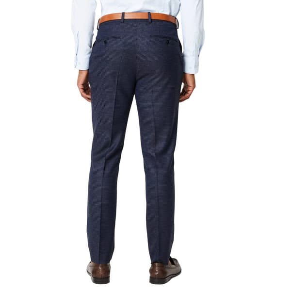 Burton Mens Tonal Grid Check Slim Bröllopskostym Byxor